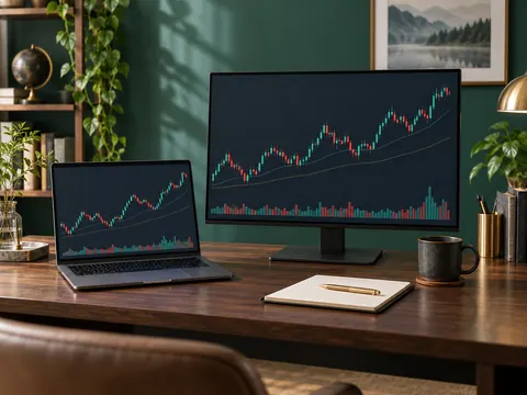 チャートとノートを使って情報を整理する机
